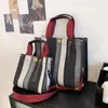 2021 Messenger Bags Vintage Draagbare Tote Bag Tidal Huidige Canvas Stripe Maat Enkele Schoudertas