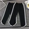 2 sztuk Zestaw Kobiet Striped Casual Streetwear Zipper Sport Dres Women Tops T-Shirt + Spodnie Harajuku Kobiety Dwa kawałki Y0625