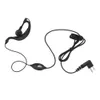 2 PIN Earpiece Headset PTT with Microphone Walkie Talkie Ear Hook Interphone Earphone for BAOFENG UV5R Plus BF-888S UM