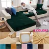 Stolskydd Soffa Omslag Tjock Velvet Solid Färg Elasticitet Non-Slip Couch Slip Universal Case Modern för vardagsrum