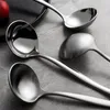 In stock 304 Korean Stainless Steel Tableware Thickened Long Handle Small Spoon Soup Spoons 075