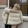 Chaquetas para mujeres chaqueta de vell￳n de invierno para mujeres falsas de corte de out -ropa de abrigo de az￺car femenino