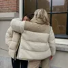 Kvinnors jackor vinterfleece jacka kvinnor faux shearling ytterkläder rockar kvinnlig mocka päls män varm förtjockad lammpuffer