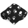 100pcs 60*70cm 22 Colors Pet Dog Cat Blanket Kennels & Pens Throw Small Paw Print Towel Fleece Soft Warmer Lovely Blankets Beds Cushion Mat Cover