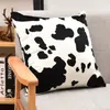 Federa per cuscino Fodere per copriletto Pelle di mucca Cuscino decorativo per la casa in velluto a coste stampato per divano letto Divano per auto Federa in peluche