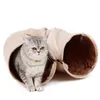 Любимый кот! Роскошные Chamois Pet Cat Catch Crazy Shake Howing Ball Расширяемый кот Длинный туннель Котенок играть игрушку складной 210929