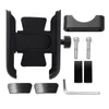 360 degrés universel métal vélo moto moto miroir guidon support de téléphone intelligent support de montage Xiaomi Samsung 4