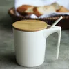 330ml Creative White Ceramic with Holder Special Slotted Cup Bag Holding Mug Drinker For Afternoon Tea time 210409
