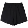Summer Fashion Female Elastic Waist Shorts Women Vintage Wide Leg Solid Loose Plus Size S-4XL 210423