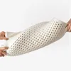 Подушка Таиланд натуральный латексной спящий шеи ортопедический шейки для боковых задних спящих спящих дополнительных мягких женщин постельное белье