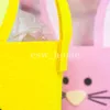 Party Supplies Easter Basket Bunny Bucket Rabbit Shape Egg Barrel Bags Kids Candy Eggs Storage Tote Handbag Party Gift Bag