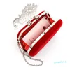 4 Farben Mode Kristall Diamant Handtasche Abendtasche Geldbörse Elegante Pfau Clutch