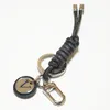 Fashion Luxurys Key chain Buckle lovers Car Keychain Handmade Leather Designers Keychains Men Women Bag Pendant Accessories264f