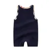 Summer fashion baby clothes Sleeveless one-piece cotton Newborn Boy girl romper 0-24 months