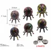 メタルグラインダー55mm 3層タコ水移動印刷漫画パターンプラスチック亜鉛合金ハーブグラインダー