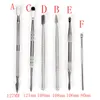 Silver Dab Verktyg Dry Herb Vaporizer Dabber Digging Wax Oil Picking Container Damp Pen Kit PK Titanium Tools 80-122mm