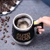 Muggar automatiska självrörande magnetiska rånar USB-uppladdningsbart kreativt rostfritt stål Kaffe mjölkblandning Cup Blender Lazy Thermal