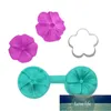 Blütenblatt-Silikonform mit Edelstahl-Ausstechformen, Form-Set, Stempelform, Kekse, Fondant, Kuchendekoration, Zubehör