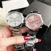 Brand Watches Women Men Unisex Style Metal Steel Band Quartz With Luxury Logo Wrist Watch BOS 26