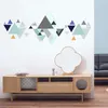 幾何学的なパターンミニマリストの壁のデカールの組み合わせ家の装飾壁画のソファー/テレビの背景ステッカー210420