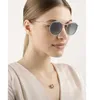 Lunettes de soleil rondes en métal de qualité supérieure pour femmes Vintage Double Bridge Frame 51mm UV400 lentille en verre miroir flash lunettes de soleil cercle classi6370203