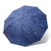 Large Ten-Bone Sun UV Protection Umbrella Sunshade Women's Double Person Use Three-fold Windproof Rain Umbrellas