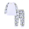 Pigiama a maniche lunghe per bambini in cotone Cartoon Pigiami per bambini Set di abbigliamento Abbigliamento per bambini Abiti Neonate Sleepwear Body Suit 2-16Y