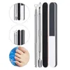 Nail Art Kits Gel Remover Kit Polish Clips Lint Wipes File Buffer Block Stainless Steel Cuticle Pusher Brush6526760