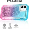 3 in 1 Hybrid Armor Cases Heavy Duty Gradient Quicksand Liquid Shockproof Robot Case For iPhone 12 11 Pro Max 8 7 Samsung S10 Plus S20 FE S21 Ultra Note 20