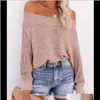 Fitshinling Off Shoulder Womens Knitwear Tröja Batwing Sleeve Oversize Jumper Höst Vinter Bohemian Pullover Tröjor Försäljning Vwwnr Ivxkb