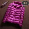 Ultra Light 90% Vit Duck Down Jacket Women Winter Coat Tunn Kvinna Slim Warm Windproof Plus Colth 211014