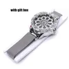 Principais relógios de pulso Luxo 2pcs Conjunto de mulheres Assista a pulseira de bracelete Fuckle Fuckle Quartz Wristwatch Bangles Ladies Feminino Clock Box Presente