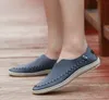 Sandálias dos homens clássicos verão Genuine couro praia sandália mocassins meninos de luxo sapatos ao ar livre chinelos sneakers plus size