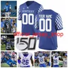 NCAA Kentucky Wildcats College voetbalshirts 1 Lynn Bowden Jr. 3 Terry Wilson Benny Snell Jr. Danny Clark Asim Rose Jr. Op maat gestikt