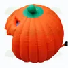 Rifugio di design da 4 m, decorazione di Halloween, zucca gonfiabile, mezza cabina igloo, copertura per feste con ventilatore