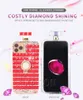 Leuke Diamond Fonkeling Ring Standhouder Parfum Gevallen voor LG K51 Stylo 6 5 4 Moto G Stylus Dames Bing Rhinestone Aristo5 K31 K40 iPhone 13 Pro Max Telefoon Cover