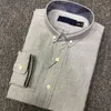 Men's Long Sleeve Shirt polo High quality Pure color Casual Solid Regular fit cotton Business Dress Shirt black white pink navy blue green size S-2xl