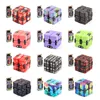 Sensorische Fidget Speelgoed Infinity Cube Stress Oneindige Flip Cubes Verlichten Hand Game Spinner Voor Kinderen Volwassen Eangelijden en Kill Time Decompression Toys Retail Doos