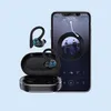 TWS Wireless Gaming Fones de ouvido Bluetooth-compatível Fone de ouvido 9D Stereo Sports Waterproof Earbuds Headsets com microfone Carregando240s