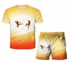 Set di abbigliamento 3D stampato Cobra Kai The Karate Kid Summer O-Collo Abito per bambini Animal Movie Teen T-shirt Pantaloni 2 pezzi Top casual