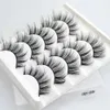 Makeup False Eyelashes 5 Pairs Faux Mink Hair 3D fake Lashes Fluffy Soft Wispy Cross Natural Thick Long Eyelash extension Wholesal1839711