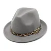 Cappelli Fedora vintage per donna uomo inverno Panama Top Jazz Hat Gangster Trilby Felt Homburg Church Hat