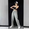 MINGLIUSILI Solide Style Coréen Pantalons de survêtement Femmes Été 2021 Mode Joggeurs Femmes Taille Haute Streetwear Lâche Pantalon Décontracté Q0801