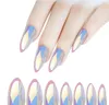 2021 Moda Lustro Chrome Fake Staletto Nails Porady Odbicie Fałszywy Nail Magic Mirror Effect Migdd