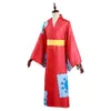 One Piece Wano Country Monkey D. Luffy Cosplay Costume Kimono Outfits Halloween Carnival Suit Y0913