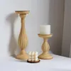 Kerzenhalter Retro Holz Tischplatte Kerzenständer Home Decor Halter Hochzeit Mittelstücke für Tische