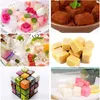 40 Cavity Square Silicone Moulds Jelly Candy Chocolate Truffles Mold Ice Cube Tray Grid Fondant Mould Cake Decorating Tools