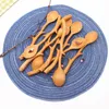 Spoons Japanese Style Beech Branch Shape Long Handle Scoop Coffee Stirring Spoon Tableware