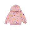 Girls Sweatshirt Hoodies Cartoon Heart Toddler Kid's Baby Girl's Sweatshirt Children's Clothes For Girl Sweater 210412