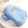 Thick Denim French Bulldog Small Dog Clothes Winter Chihuahua Coat Puppy Dog Jacket Pet Clothes Ropa Perro Dogs Pets Clothing 211007